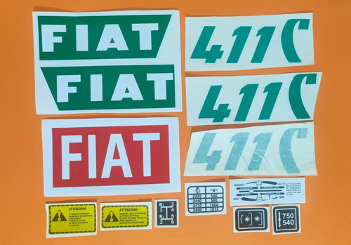 Adesivi decalcomanie fiat - fiat, 411