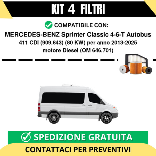 Kit filtri tagliando per - kit, 4