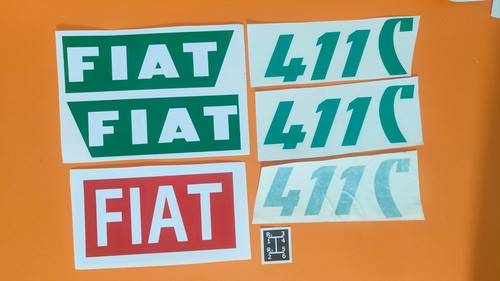 Adesivi decalcomanie fiat 411 - fiat,